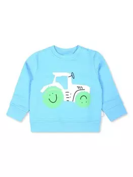 Stella McCartney Kids толстовка с графическим принтом, синий