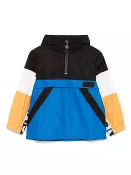 Stella McCartney Kids толстовка с капюшоном в стиле колор-блок, черный