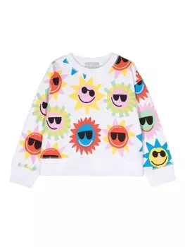 Stella McCartney Kids толстовка с принтом, белый