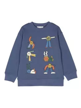 Stella McCartney Kids толстовка с принтом «Космический ковбой», синий