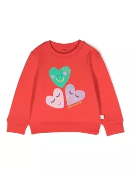 Stella McCartney Kids толстовка с принтом, красный