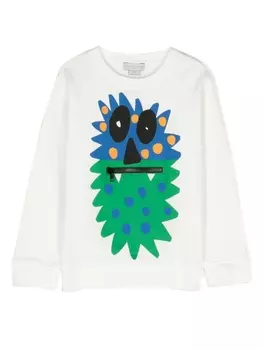 Stella McCartney Kids толстовка с принтом Monster, белый
