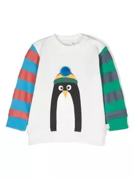 Stella McCartney Kids толстовка с принтом Penguin, белый