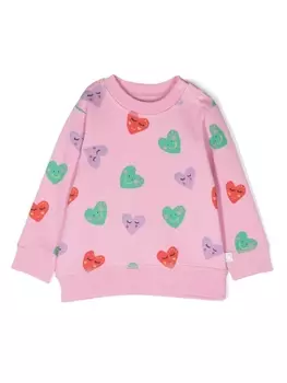 Stella McCartney Kids толстовка с принтом, розовый
