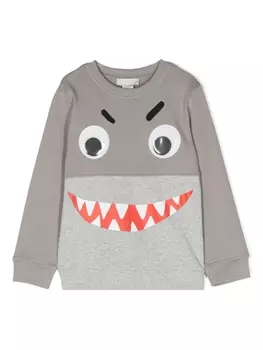 Stella McCartney Kids толстовка с принтом, серый