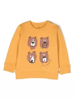 Stella McCartney Kids толстовка с принтом, желтый