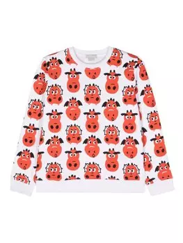 Stella McCartney Kids толстовка Year of the Dragon, белый