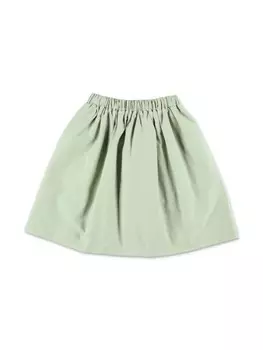 Stella McCartney Kids юбка с карманами-клапанами, зеленый