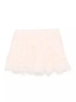 Stella McCartney Kids юбка с вышивкой, розовый