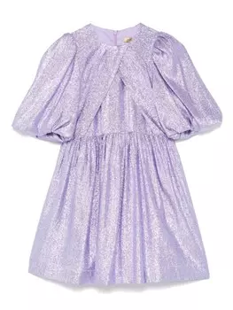 Stella McCartney Kids вечернее платье с люрексом, фиолетовый