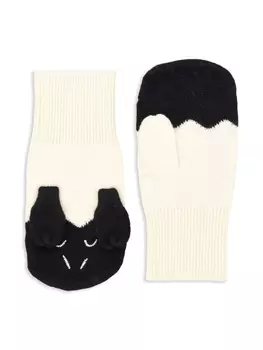 Stella McCartney Kids вязаные перчатки, белый