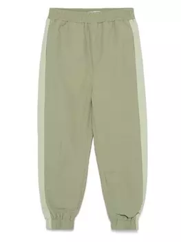 Stella McCartney Kids зауженные спортивные брюки, зеленый