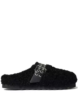 Stella McCartney клоги Elyse из шерпы, черный