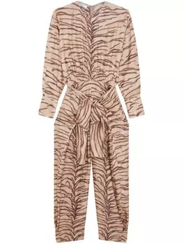 Stella McCartney комбинезон с принтом, серый