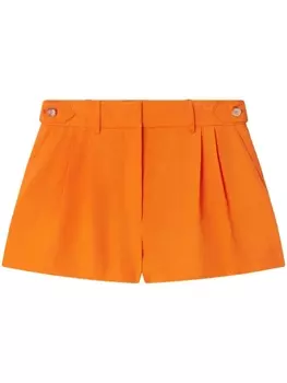 Stella McCartney короткие шорты строгого кроя, оранжевый
