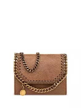 Stella McCartney кошелек Falabella из цепочного звена, коричневый