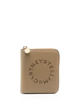 Stella McCartney кошелек на молнии с логотипом, серый