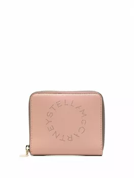 Stella McCartney кошелек Stella Logo с круговой молнией, розовый