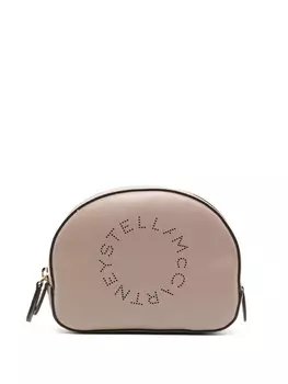 Stella McCartney косметичка на молнии с логотипом, розовый