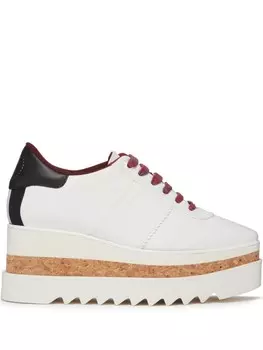 Stella McCartney кроссовки Sneak-Elyse на платформе, белый