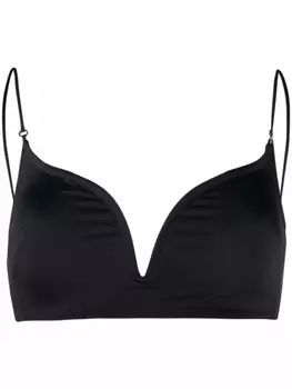 Stella McCartney лиф бикини India с вырезом в форме сердца, черный