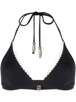 Stella McCartney лиф бикини с контрастной окантовкой, синий