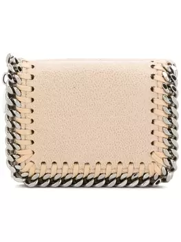 Stella McCartney маленький кошелек Falabella с откидным клапаном, нейтральный цвет