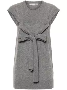 Stella McCartney меланжевый топ, серый