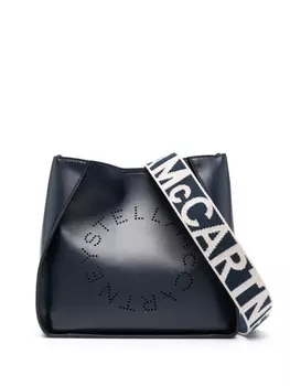 Stella McCartney мини-сумка через плечо с логотипом, синий