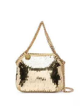 Stella McCartney мини-сумка на плечо Falabella, золотистый