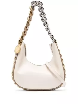 Stella McCartney мини-сумка на плечо Frayme, белый