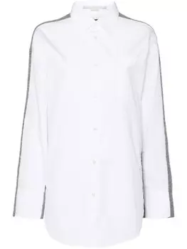 Stella McCartney многослойная рубашка-кардиган, серый