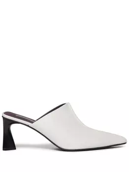 Stella McCartney мюли Elsa 70 с заостренным носком, белый