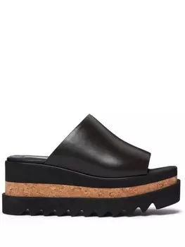 Stella McCartney мюли Sneak-Elyse на платформе, коричневый