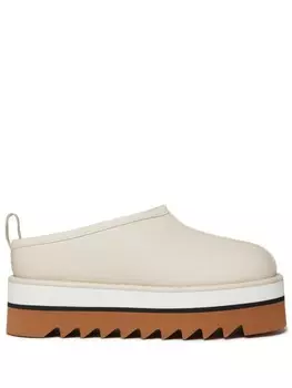 Stella McCartney мюли Sneak-Elyse на платформе, нейтральный цвет