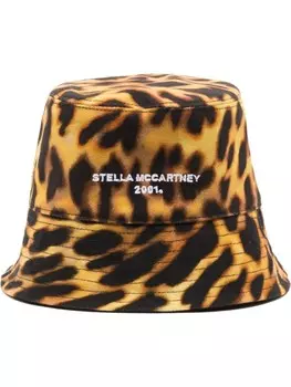 Stella McCartney панама 2001 с леопардовым принтом, желтый