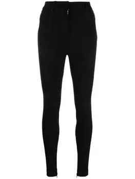 Stella McCartney panelled skinny-cut trousers, черный