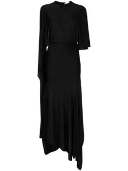 Stella McCartney платье асимметричного кроя, черный