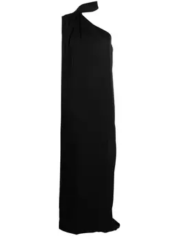 Stella McCartney платье макси на одно плечо, черный