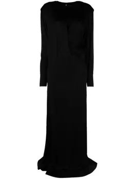 Stella McCartney платье макси с разрезом, черный
