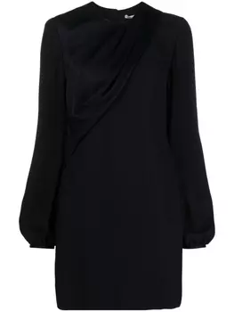 Stella McCartney платье мини с драпировкой, черный