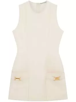 Stella McCartney платье Molded без рукавов, белый