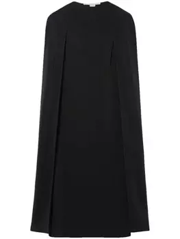 Stella McCartney платье-накидка с длинными рукавами, черный