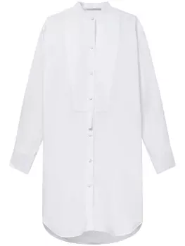 Stella McCartney платье-рубашка Plastron, белый