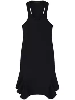 Stella McCartney платье с баской, черный