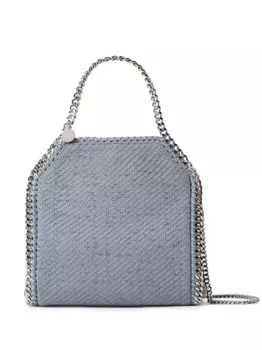 Stella McCartney плетеная сумка-тоут Falabella размера мини, синий