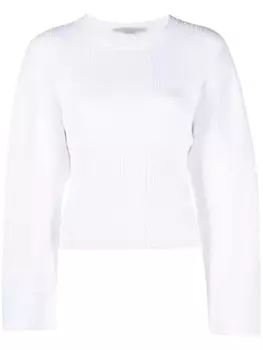 Stella McCartney полупрозрачный топ, белый