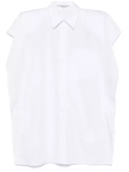 Stella McCartney поплиновое платье мини, белый