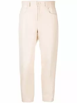 Stella McCartney прямые брюки из искусственной кожи, нейтральный цвет