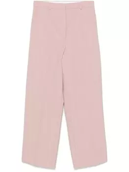Stella McCartney прямые брюки с заниженной талией, розовый
